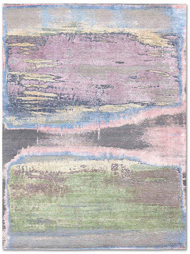 Multicolor Luxury Silk / Wool Rug