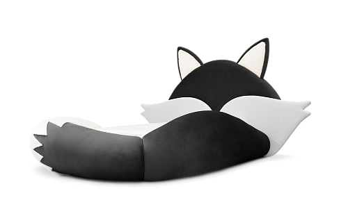 Fox Black & White Kids Bed