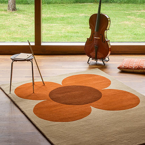 Flower Pumpkin / Ecru Rug
