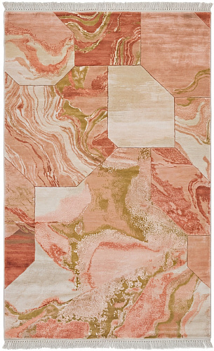 Coral Relief Handwoven Rug