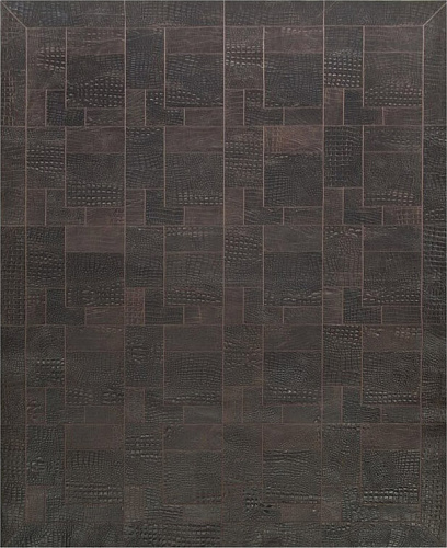 Hercules Brown Luxury Leather Rug
