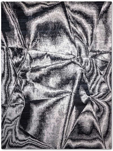 True Black & White Handwoven Luxury Rug