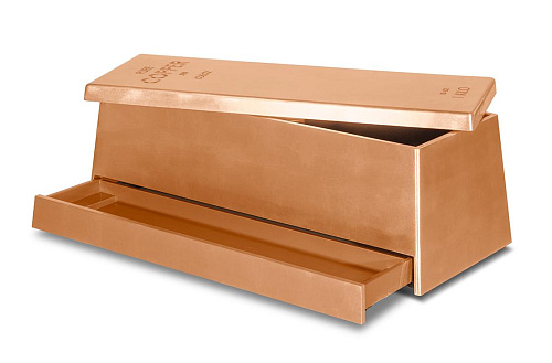 Rustic Bronze Modern Toy Chest