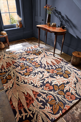 Artichoke Handwoven Red Rug