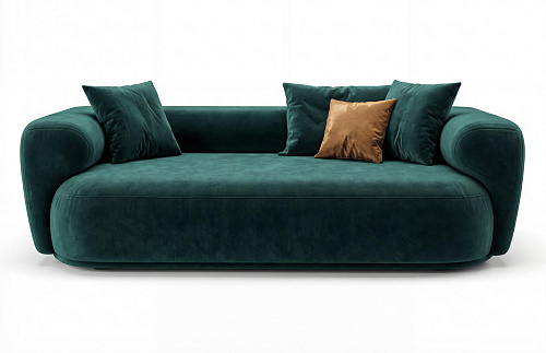 Stone Teal Upholstered Sofa