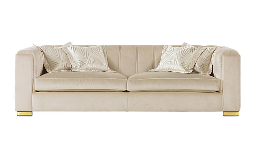 Magritte Ivory 3-Seater Italian Sofa