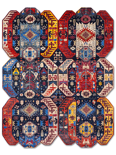 Multishape Luxury 100% Wool Rug