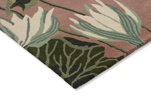 Rose Wool Modern Hand Woven Rug