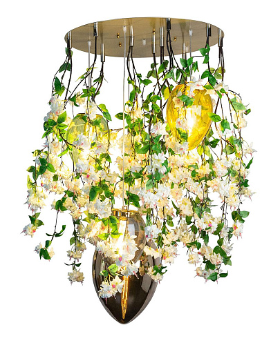 Crystal Egg Cascading Chandelier
