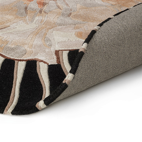 Amber Bloom Round Rug