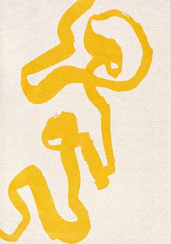 Ribonn Pure Yellow Wilton Rug
