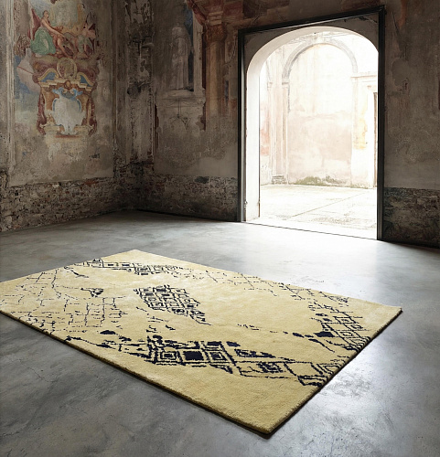 Golden Symbolica Designer Rug
