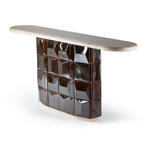 Milano Brown Artisanal Console