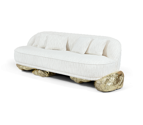 Angora White Luxe Sofa