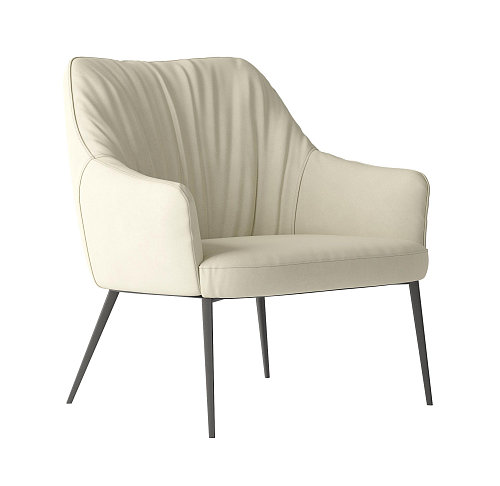 Agata Ivory Lounge Armchair