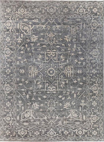 Heriz Grey Handwoven Luxury Rug