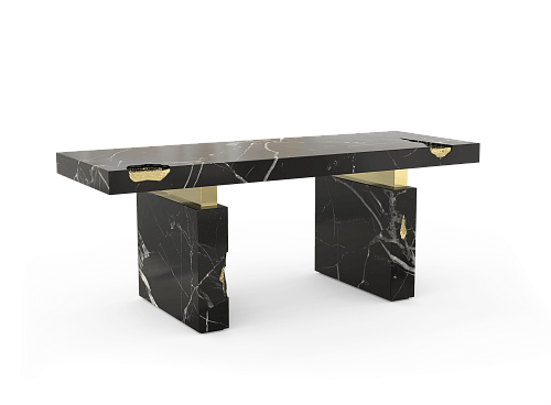 Nero Marquina Luxe Desk