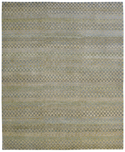 Hand-woven Checkered Luxury Rug