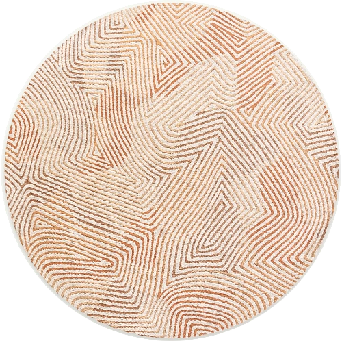 Natural Beige Round Rug
