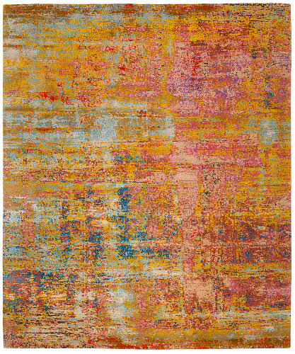 Artwork Wool & Silk Multi Luxury Rug