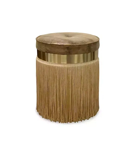 Isabella Leather Stool