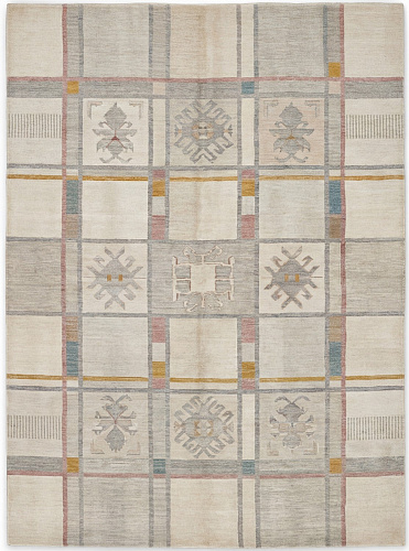 Grid Archive Signature Rug