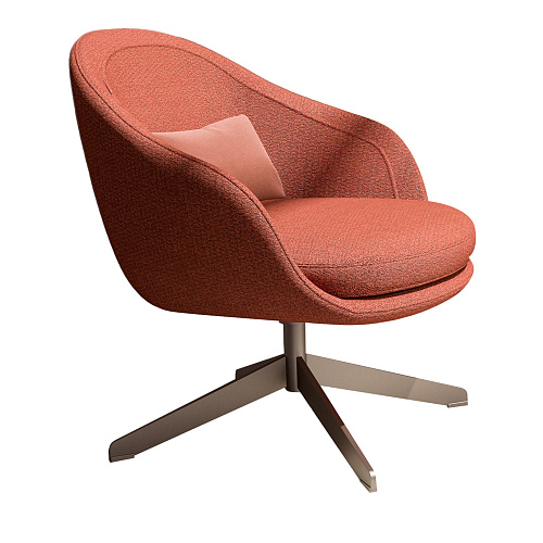 Lucille Red Luxe Armchair