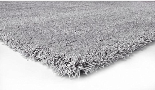 Plain Machine Washable Grey Rug