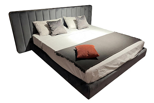 Douglas Dark Upholstered Bed