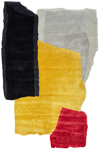 Shaped Designer Wool / Viscose Rug