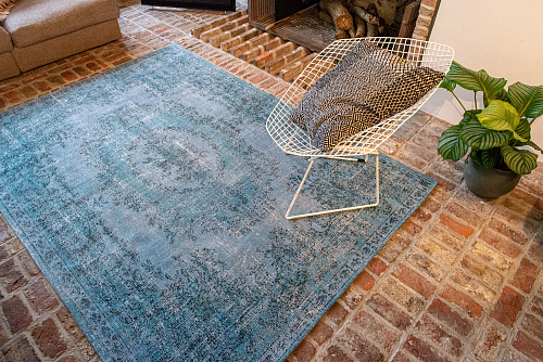 Antique Medallin Blue Rug