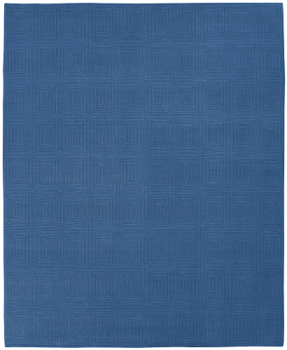 Deep Embossed Blue Luxury Rug