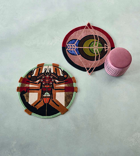Zodiac Scorpio Hand Woven Round Rug