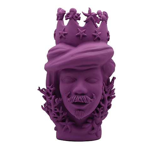 Purple Moor's Head Artisan Piece