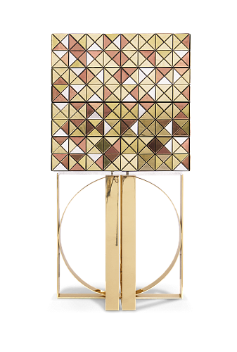 Mosaic Gold Accents Designer Cabinet
