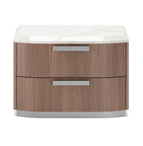 James Marble-Top Italian Nightstand