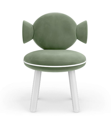 Lollipop Green Round Kids Chair