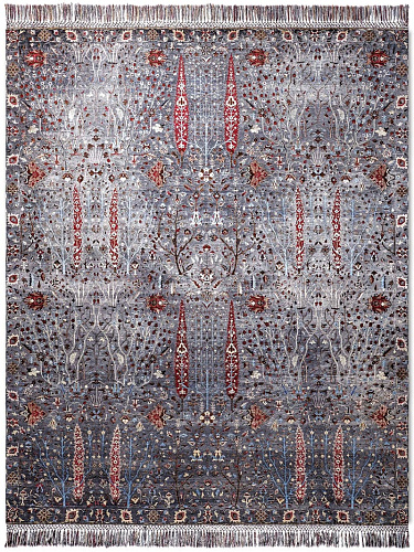 Pine Garden Hand-Knotted Wool / Silk Rug