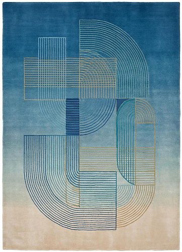 Blue Monolith Designer Rug