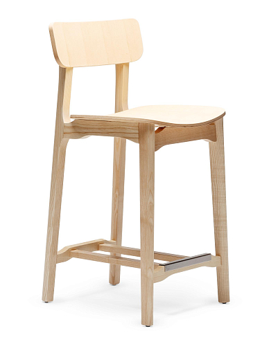 Cacao Wooden Bar Stool