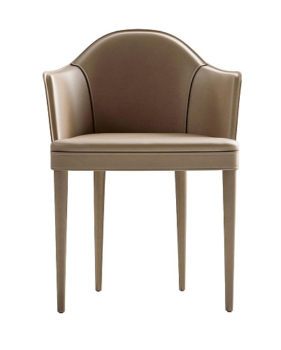 Armrest-Enhanced Leather Chair