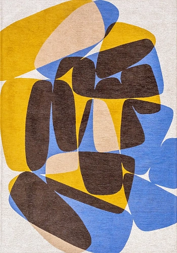 Sunny Blue Jacquard Wilton Rug