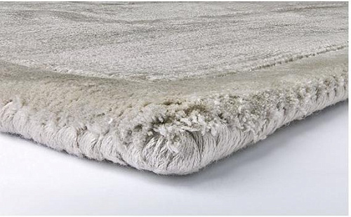 Border Hand-Loomed Silver Rug