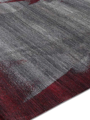 Red Wood Handwoven Luxury Rug