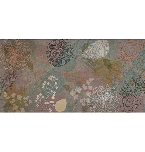 Autumn Flowers Wallcovering