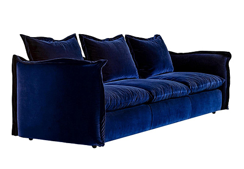 Knit Luxurious Dark Blue Sofa