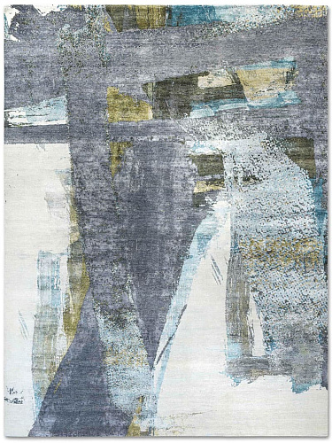 Green Rust Hand-Woven Exquisite Rug