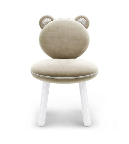 Fluffy Bear Cream Cozy Chair