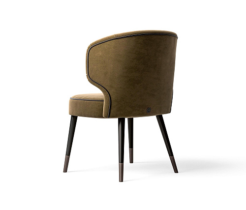 Graceful Chair with Curved Back