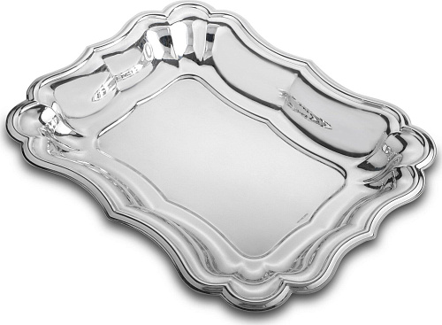 Executive Silver-Plated Rectangular Tray